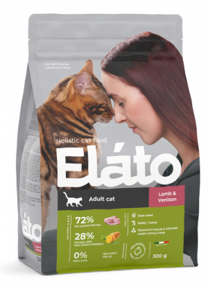 Elato Holistic ( Элато Холистик) для взрослых кошек с ягненком и олениной